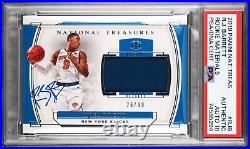 2019 Panini National Treasures RJ Barrett Rookie Jersey Auto /99 PSA/DNA 10 Gem