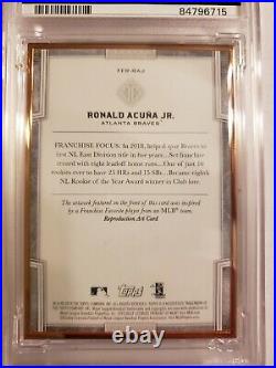 2019 Topps Ronald Acuna Jr Transcendent Franchise Favorites PSA/DNA 10 Autograph