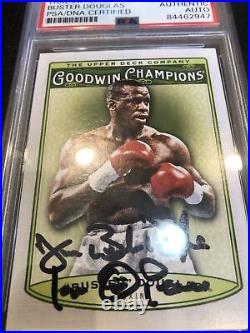2019 Ud Goodwin Champ Buster Douglas Signed Card Psa Dna Autograph Certifieded