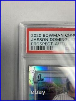 2020 Bowman Chrome Refractor Jasson Dominguez ROOKIE RC AUTO /499 PSA 10 GEM MT