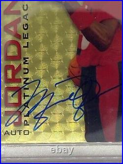 2021 Upper Deck Michael Jordan Autograph Platinum 1/1 Superfractor Psa 10/dna 10
