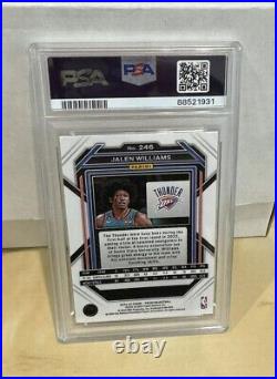 2022 Prizm RC Jalen Williams Signed Rookie Card #246 PSA DNA RC Autograph Slab