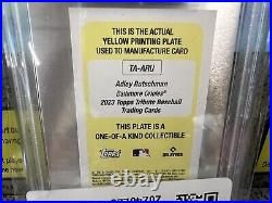 2023 Topps Adley Rutschman Yellow Printing Plate 1/1 Autograph PSA DNA Auto 10