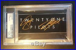 21 Twenty One Pilots Tyler Joseph Signed Autographed Sticker PSA/DNA AUTHENTIC