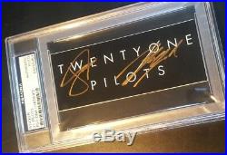 21 Twenty One Pilots Tyler Joseph Signed Autographed Sticker PSA/DNA AUTHENTIC