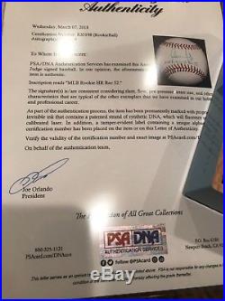 AARON JUDGE PSA/DNA COAAUTOGRAPHED RECORD 52HRs AUTO ROOKIE BALL#rd/99! RARE