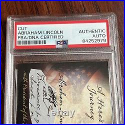 ABRAHAM LINCOLN PSA/DNA Authentic Autograph Signature as Lincoln Signed
