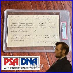 ABRAHAM LINCOLN PSA/DNA & JSA Autograph Early HANDWRITTEN Legal Case SIGNED