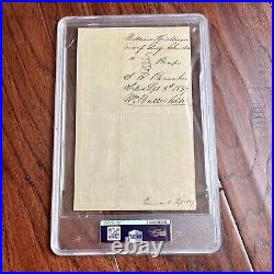 ABRAHAM LINCOLN PSA/DNA & JSA Autograph Early HANDWRITTEN Legal Case SIGNED