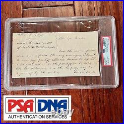 ABRAHAM LINCOLN PSA/DNA Slab Autograph Lengthy Handwritten Legal Plea Signed