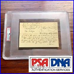 ABRAHAM LINCOLN PSA/DNA Slabbed Early Handwritten Autograph Letter Signed
