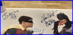 ADAM WEST & BURT WARD Autograph BATMAN ROBIN Signed 16x20 PSA/DNA COA