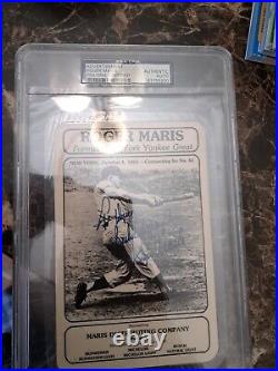 ADVERTISEMENTS Roger Maris psa/dna certified Authentic auto