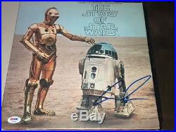AMAZING George Lucas Signed Autographed STAR WARS Album LP PSA/DNA