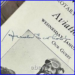 AMELIA EARHART PSA/DNA AUTOGRAPH Photo Aviation Day Pamphlet SIGNED