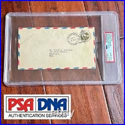 AMELIA EARHART PSA/DNA Encapsulated Autograph 1933 Air Race Cover Signed