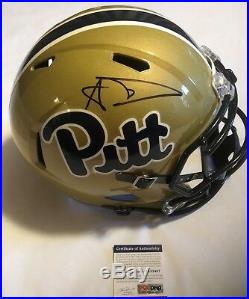 Aaron Donald Autographed Full Size Pitt Panthers Speed Helmet PSA/DNA COA