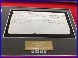 Abraham Lincoln Autograph Letter Signed as US Congressman 1847 PSA/DNA LOA