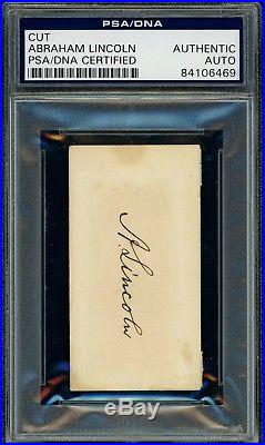 Abraham Lincoln Signed / Autograph Psa/dna Certified