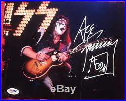 Ace Frehley KISS signed 8x10 Color photo PSA/DNA autograph