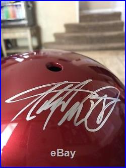 Adrian Peterson Autographed/Signed Full Size Helmet PSA/DNA Oklahoma Sooners