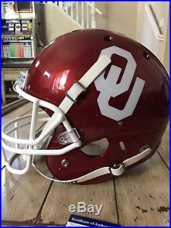 Adrian Peterson Autographed/Signed Full Size Helmet PSA/DNA Oklahoma Sooners