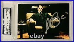 Al Pacino Signed 3.5x5 The Godfather Photo PSA DNA ITP Autograph Slabbed