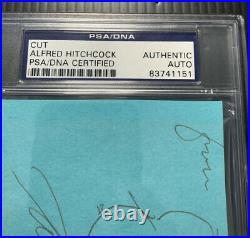 Alfred Hitchcock Signed Autographed PSA/DNA PSA Self Scetch Rare Birds Psycho