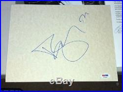 Amazing DAVID BOWIE Autographed Signed 8 1/2 x 11 Page PSA/DNA