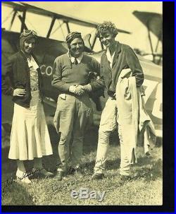 Amelia Earhart, Pancho Barnes, Debi Stamford Signed 8x10 Photo PSA/DNA Authentic