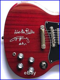 Angus Young ac/dc signed guitar epiphone sg pro autographed beckett psa dna coa