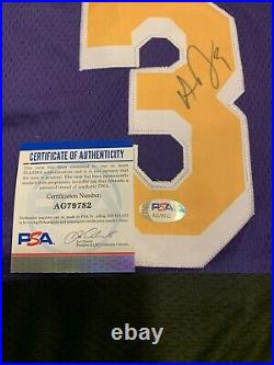 Anthony Davis Los Angeles Lakers Autograph Signed Jersey! Rare! PSA/DNA AG79782
