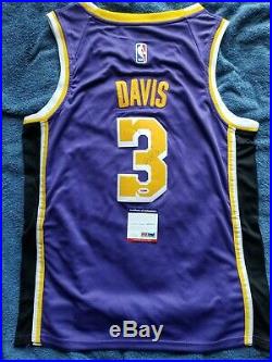 Anthony Davis Signed Los Angeles Lakers Jersey with PSA/DNA COA NBA Autographed