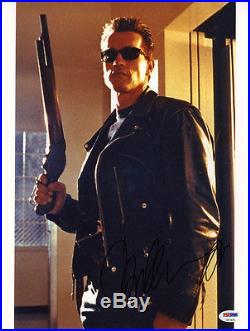 Arnold Schwarzenegger SIGNED 11x14 Photo The Terminator PSA/DNA AUTOGRAPHED