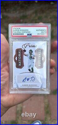 Arron Rodgers Authentic Auto Psa/Dna Certified PSA Jets HOF QB