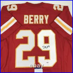 Autographed/Signed ERIC BERRY Kansas City Red Football Jersey PSA/DNA COA Auto