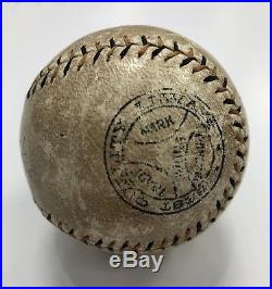 BABE RUTH Autographed Baseball with Full PSA DNA Letter Signed New York Yankees