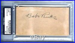 BABE RUTH CUT Autograph PSA/DNA CERTIFIED AUTO