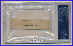 BABE RUTH Cut Autograph Auto PSA/DNA Certified Authentic