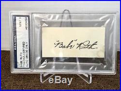 BABE RUTH SIGNED AUTOGRAPH PSA/DNA MINT 9 BOLD & EARLY 1920s AUTOGRAPH