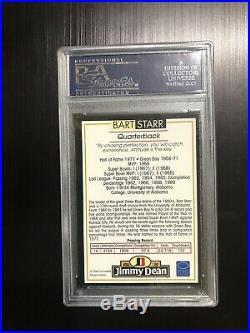 BART STARR (Packers) Signed/Autographed 1996 Jimmy Dean PSA/DNA Encased All Mint