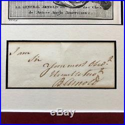 BENEDICT ARNOLD PSA/DNA AUTOGRAPH Note Signed Revolutionary War TRAITOR