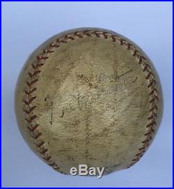 Babe Ruth Autographed Baseball PSA/DNA Full LOA Babe Played With Lou Gehrig