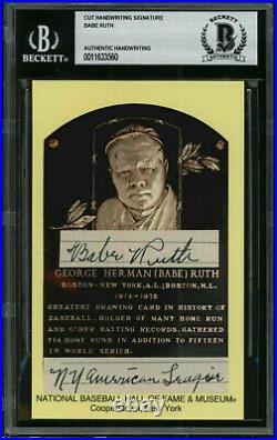 Babe Ruth Bas Bgs Signed Handwriting Factory Sealed Box Auto Beckett Psa Jsa