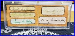 Babe Ruth Honus Wagner Ty Cobb Walter Johnson Christy Mathewson 1/1 AUTO PSA DNA