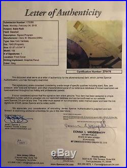 Babe Ruth Leaf Executive Signed Autograph Auto Cut PSA/DNA & JSA Authenticated