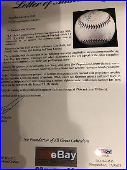Babe Ruth Lou Gehrig signed autographed baseball RARE 1930s PSA DNA LOA