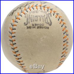 Babe Ruth New York Yankees Autographed Spalding Baseball PSA/DNA Graded 8