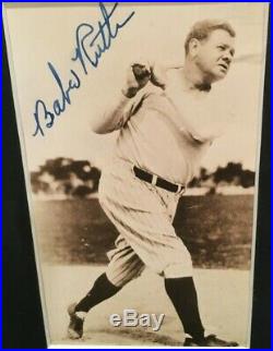 Babe Ruth PSA/DNA Mint 9 autographed postcard photo