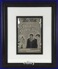 Babe Ruth Signed Autographed 6x9 Spalding Sports Program PSA/DNA